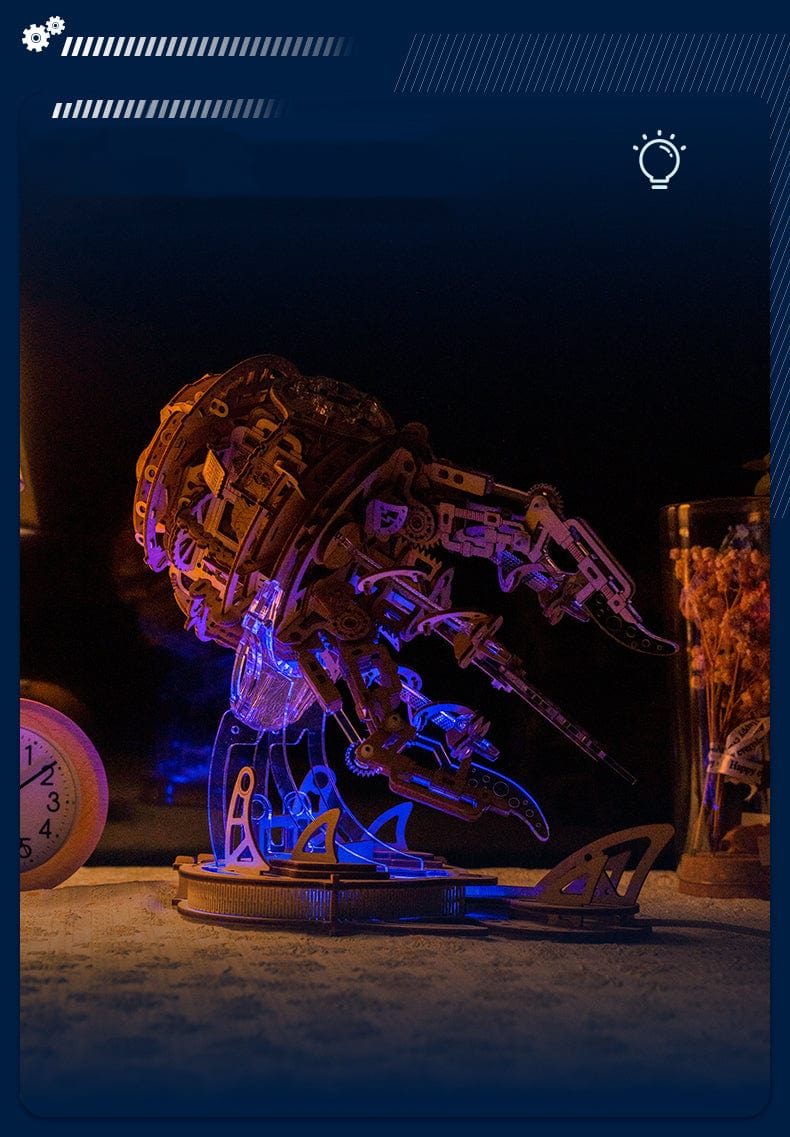 mon puzzle 3d  Puzzle 3D Bois Méduse Aurore Lumineuse