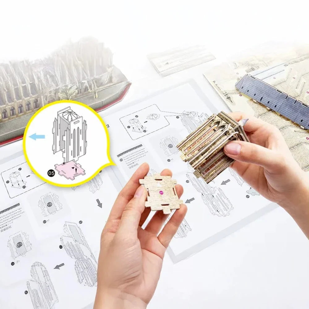 mon puzzle 3d  Puzzle 3D bois Métal Notre-Dame de Paris Détaillée