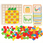 mon puzzle 3d  Puzzle 3D Bois Mosaïque Géométrique Montessori