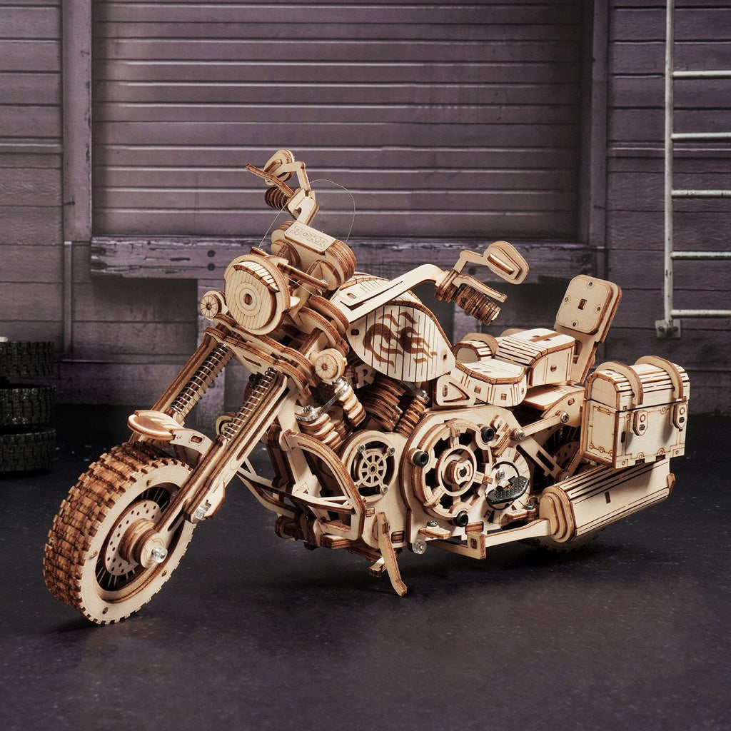 mon puzzle 3d  Puzzle 3D Bois Moto Cruiser
