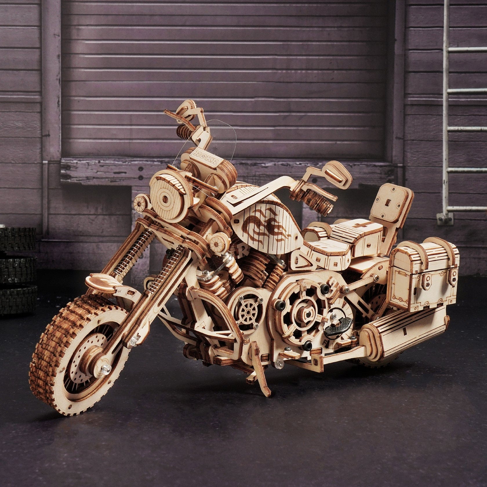 mon puzzle 3d  Puzzle 3D Bois Moto Cruiser