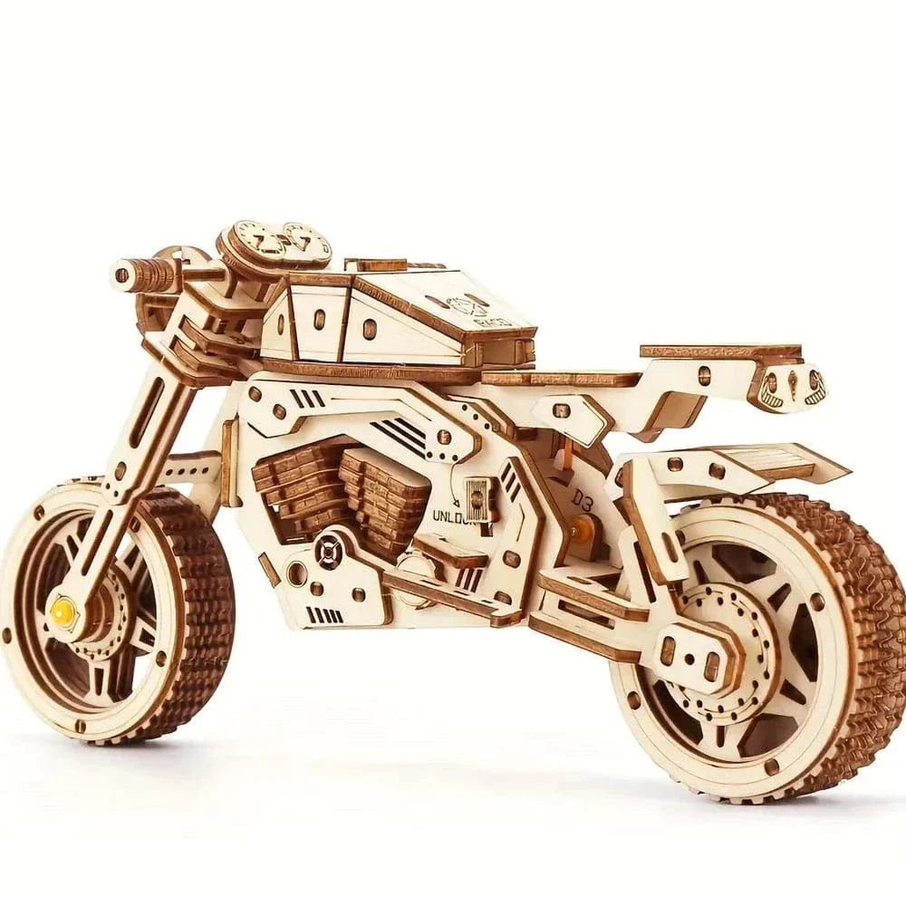 mon puzzle 3d  Puzzle 3D Bois – Moto Vintage Café Racer