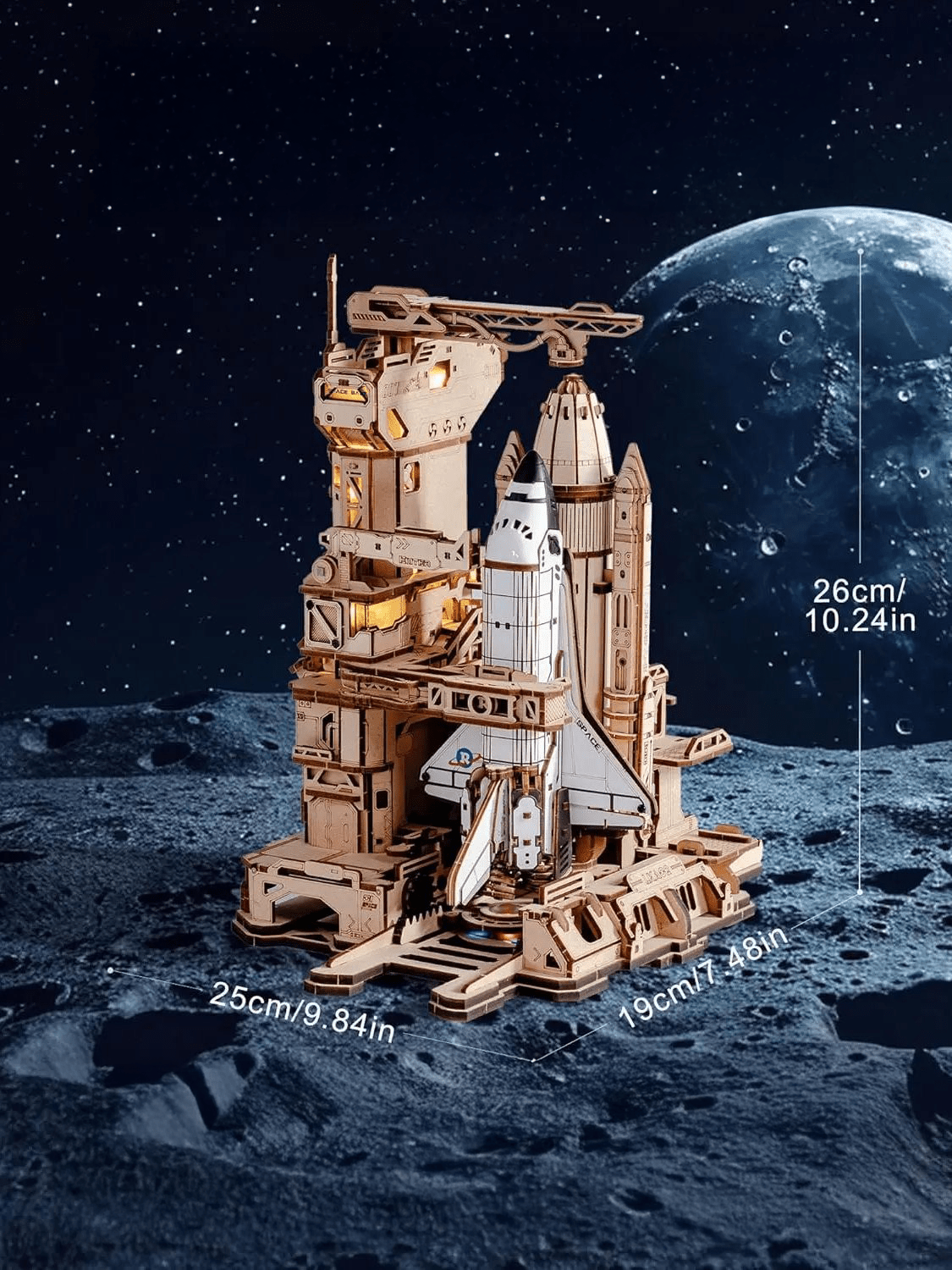 mon puzzle 3d  Puzzle 3D Bois Navette Spatiale