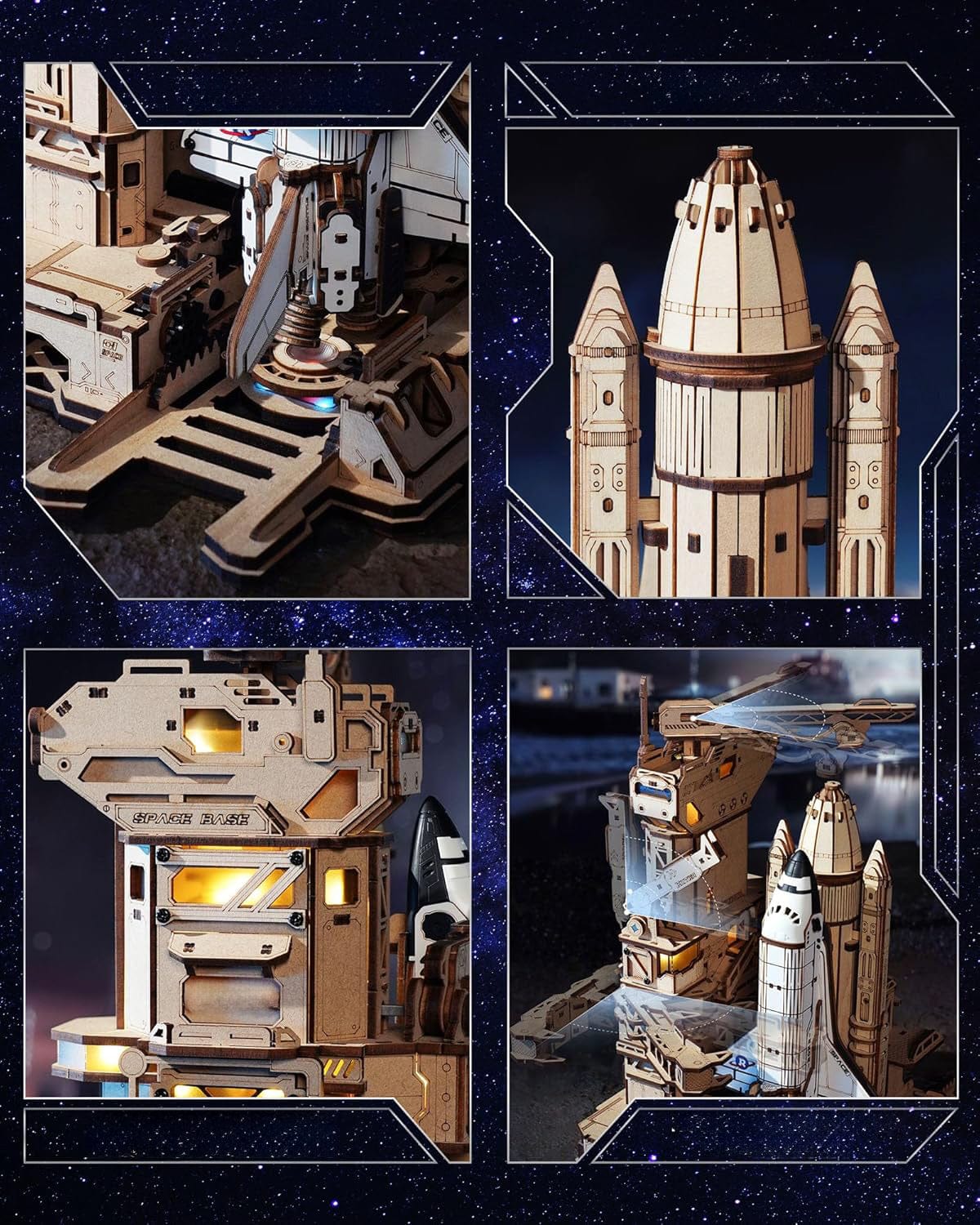 mon puzzle 3d  Puzzle 3D Bois Navette Spatiale