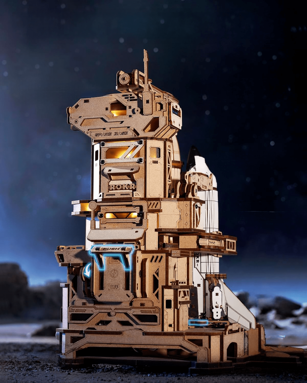 mon puzzle 3d  Puzzle 3D Bois Navette Spatiale