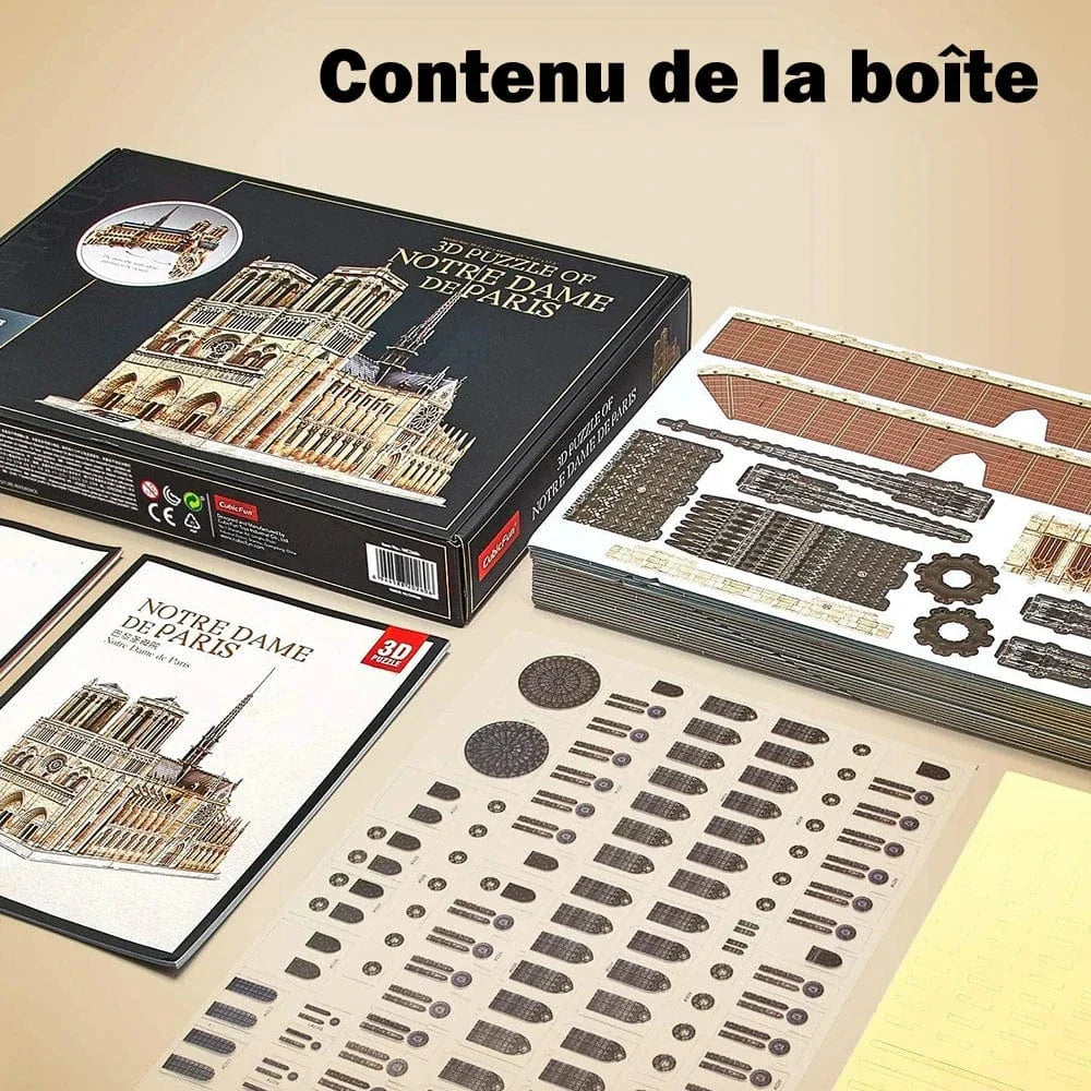 mon puzzle 3d  Puzzle 3D Bois Notre-Dame de Paris Classique