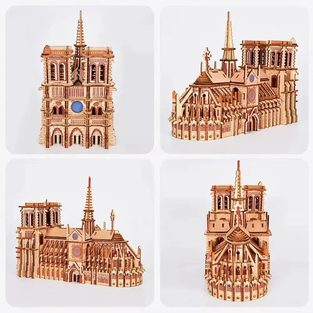 mon puzzle 3d  Puzzle 3D Bois Notre-Dame de Paris Couleurs