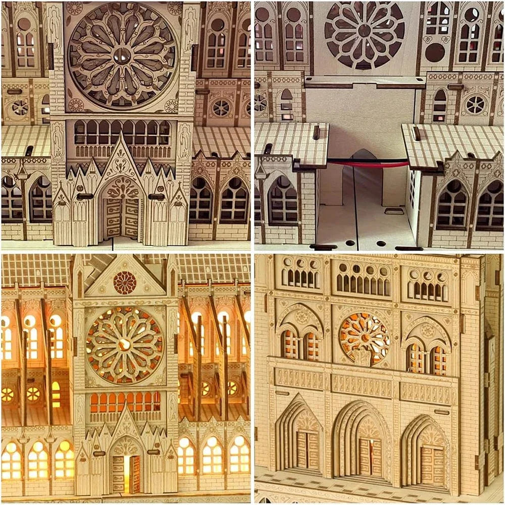 mon puzzle 3d  Puzzle 3D Bois Notre-Dame de Paris Lumière