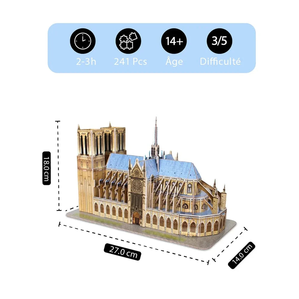 mon puzzle 3d  Puzzle 3D bois Notre-Dame de Paris Réaliste