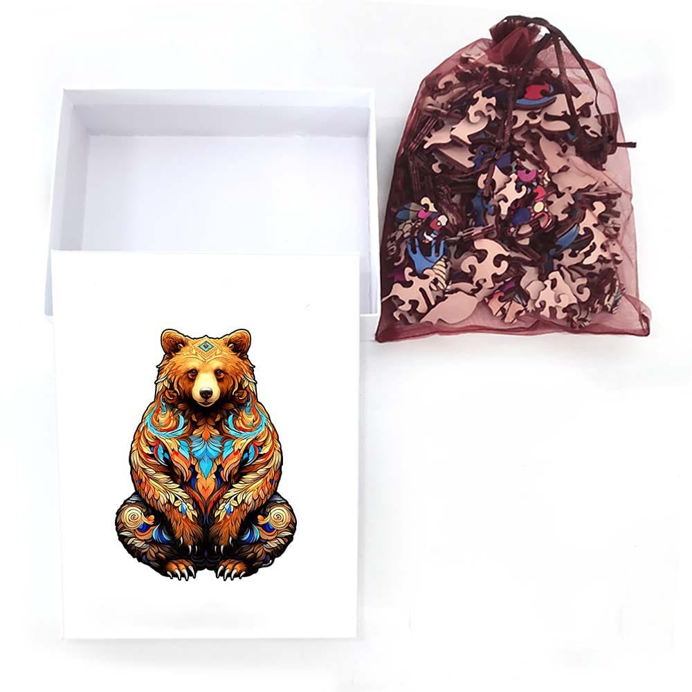 mon puzzle 3d  Puzzle 3D Bois Ours Grizzly