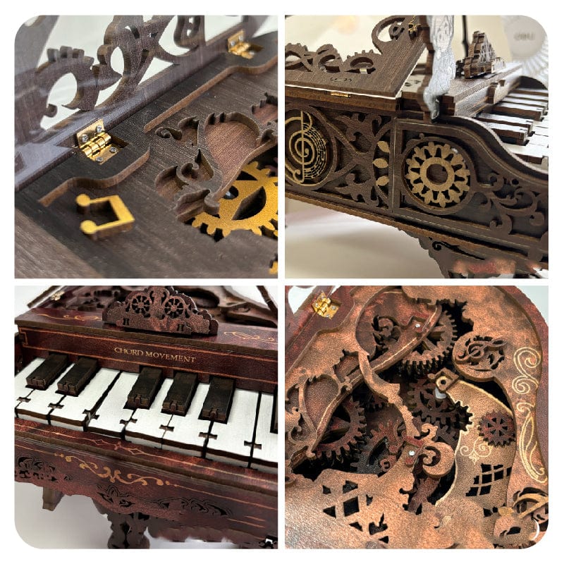 mon puzzle 3d  Puzzle 3D Bois Piano Miniature