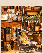 mon puzzle 3d  Puzzle 3D Bois Restaurant Bistro Miniature