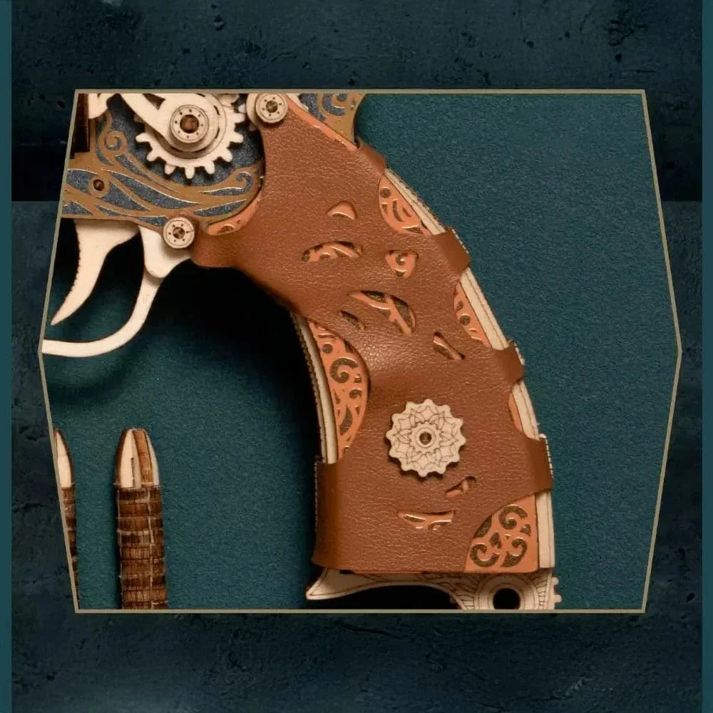 mon puzzle 3d  Puzzle 3D Bois Revolver Steampunk