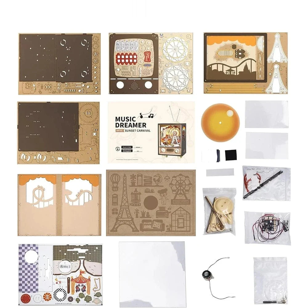 mon puzzle 3d  Puzzle 3D Bois Télévision Rétro