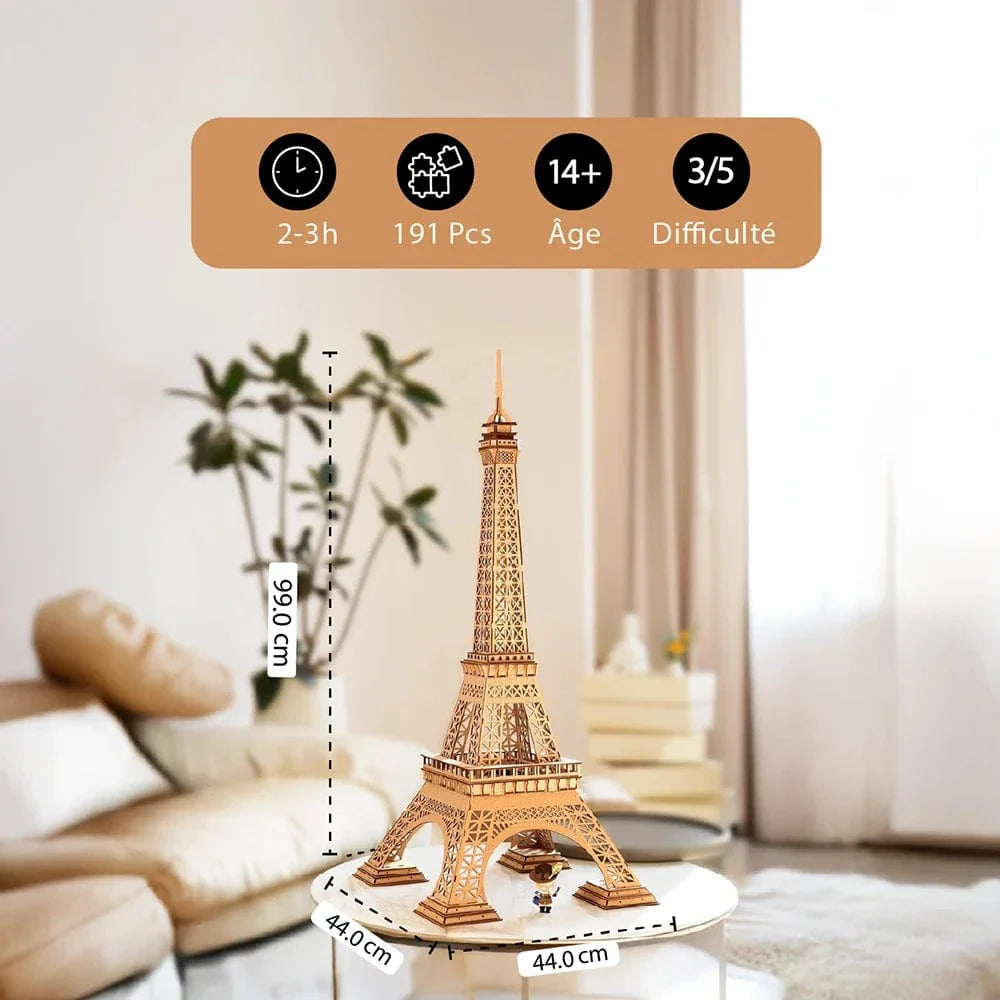 mon puzzle 3d  Puzzle 3D bois Tour Eiffel Classique
