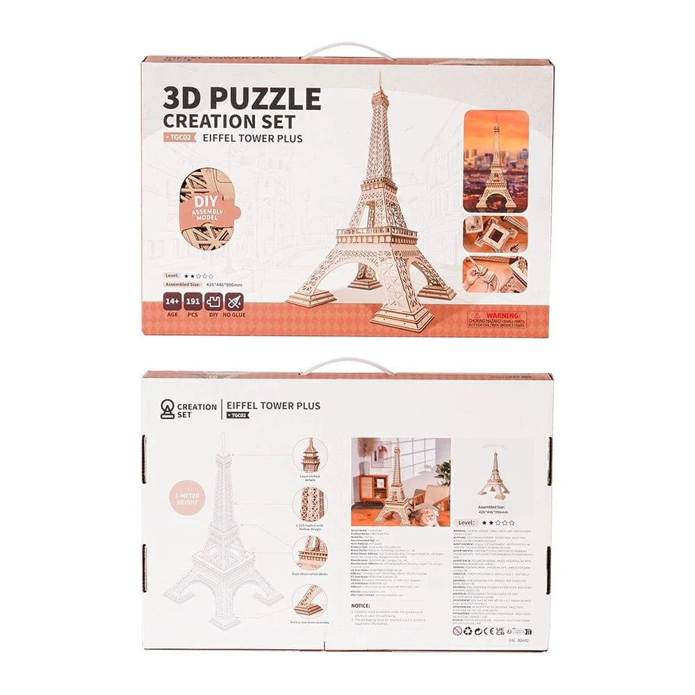 mon puzzle 3d  Puzzle 3D bois Tour Eiffel Classique