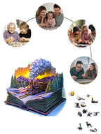 mon puzzle 3d  Puzzle 3D Bois Train à Vapeur Animaux