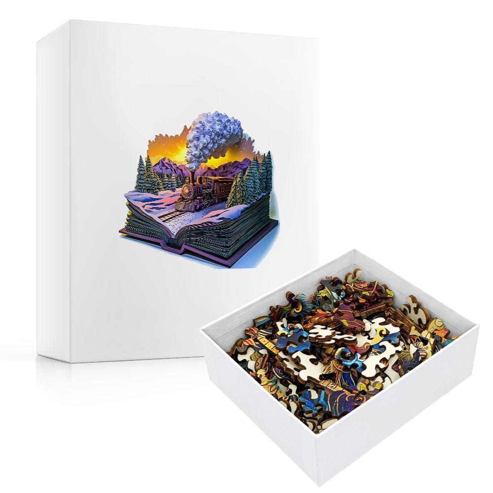 mon puzzle 3d  Puzzle 3D Bois Train à Vapeur Animaux