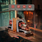 mon puzzle 3d  Puzzle 3D bois train bibliothèque