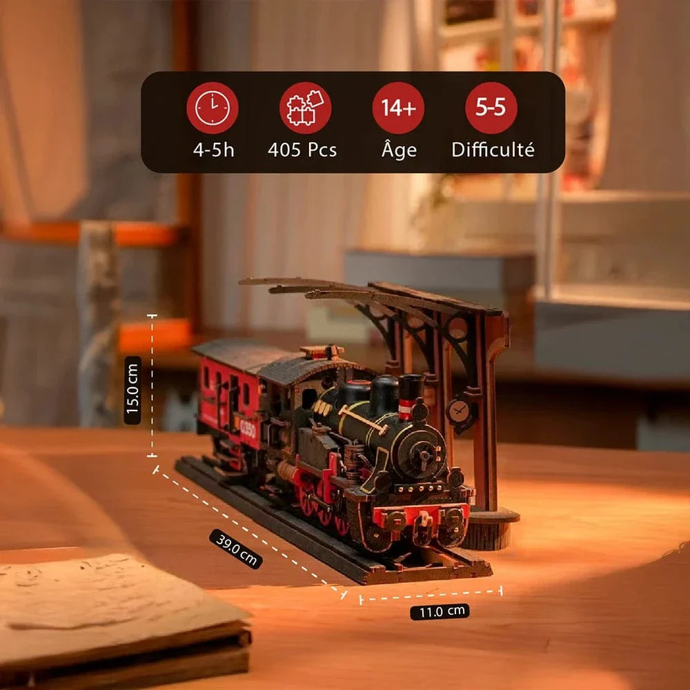 mon puzzle 3d  Puzzle 3D bois Train express