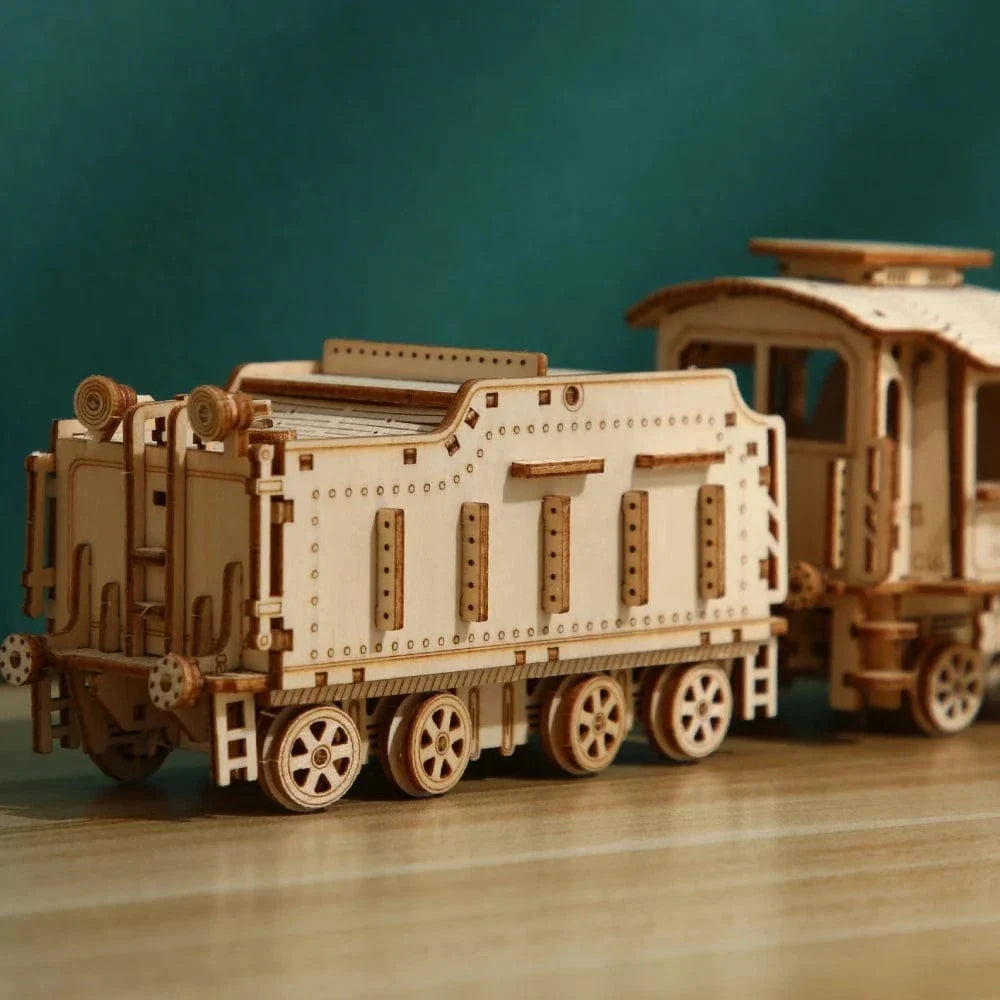 mon puzzle 3d  Puzzle 3D bois train - Locomotive à vapeur