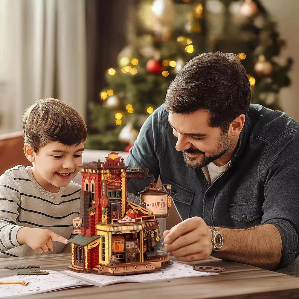 mon puzzle 3d  Puzzle 3d bois - Usine de Noël