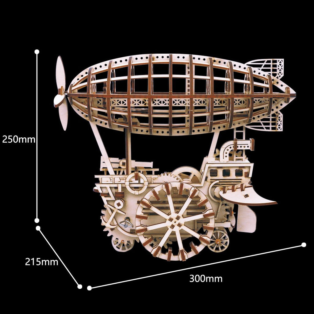mon puzzle 3d  Puzzle 3D Bois Véhicule Steampunk - Tramway / Dirigeable Fantastique