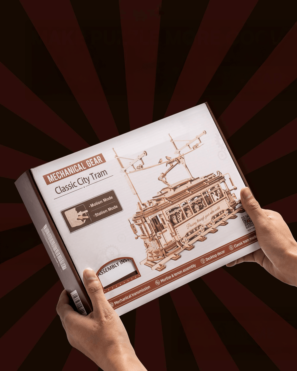 mon puzzle 3d  Puzzle 3D Bois Véhicule Steampunk - Tramway / Dirigeable Fantastique