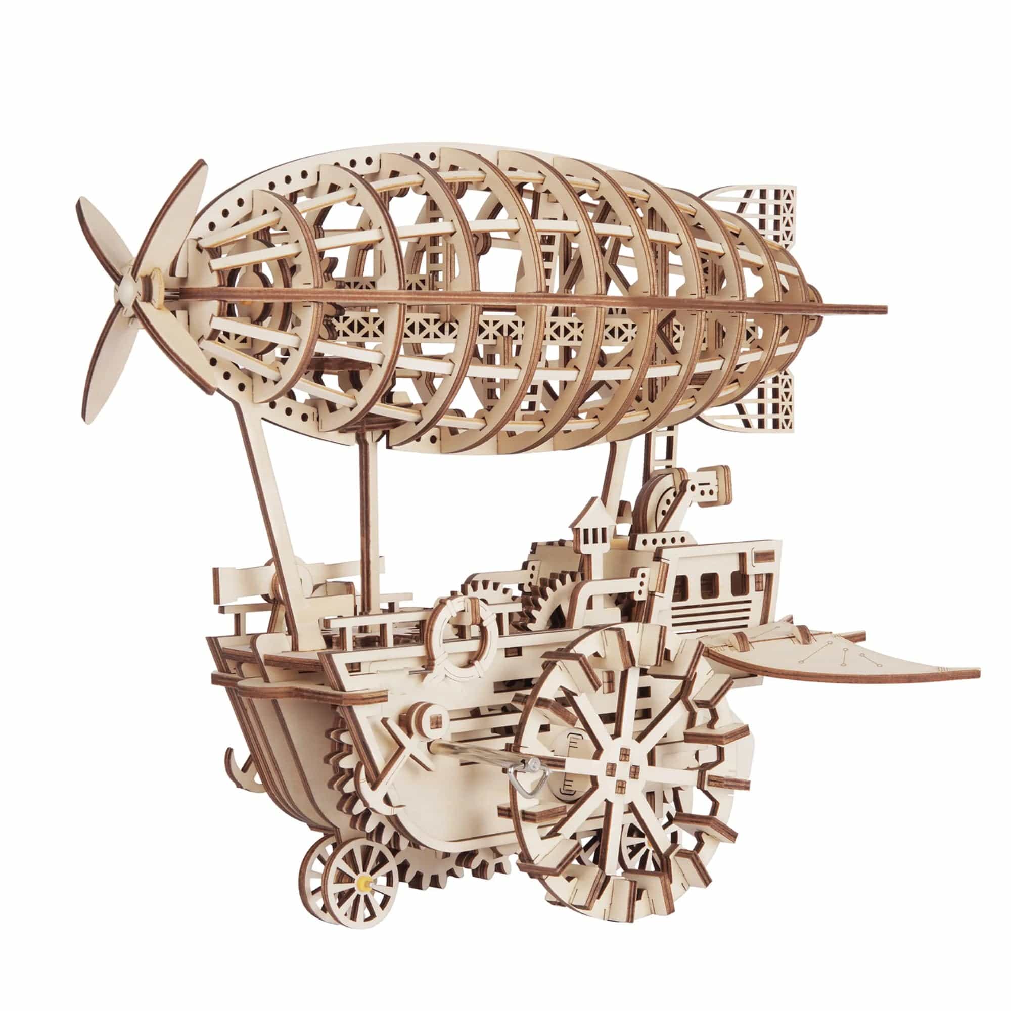 mon puzzle 3d  Dirigeable Puzzle 3D Bois Véhicule Steampunk - Tramway / Dirigeable Fantastique