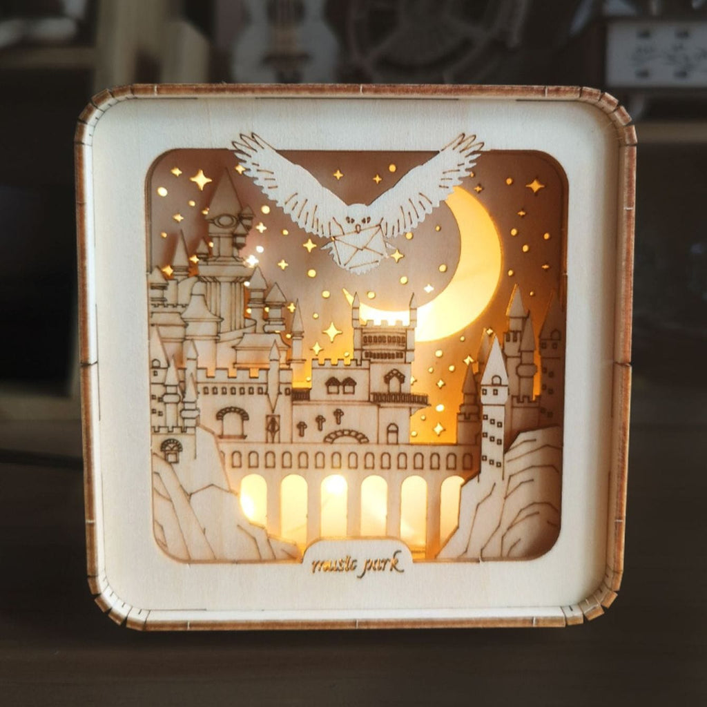 mon puzzle 3d  Puzzle 3D Bois Veilleuse Décorative