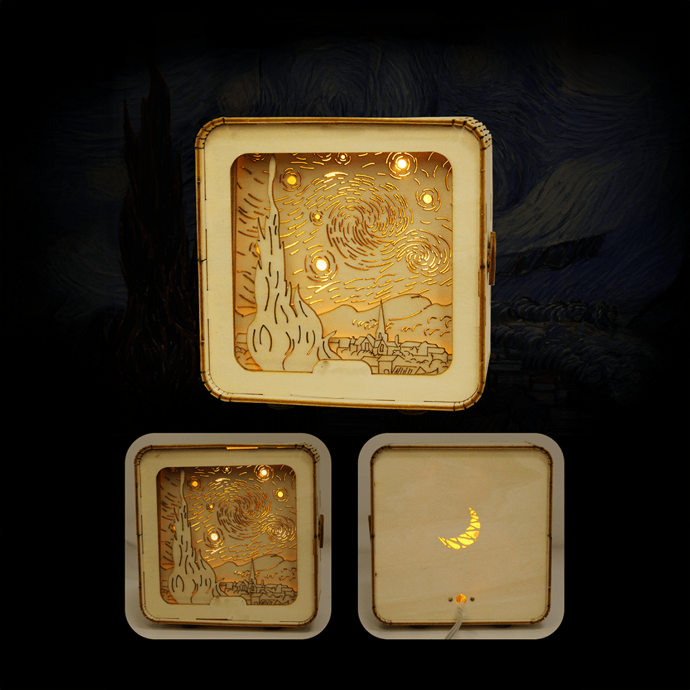 mon puzzle 3d  Ciel Étoilé Puzzle 3D Bois Veilleuse Décorative