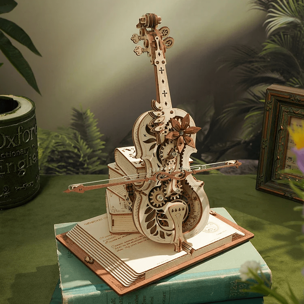mon puzzle 3d  Puzzle 3D Bois Violoncelle Boîte Musicale