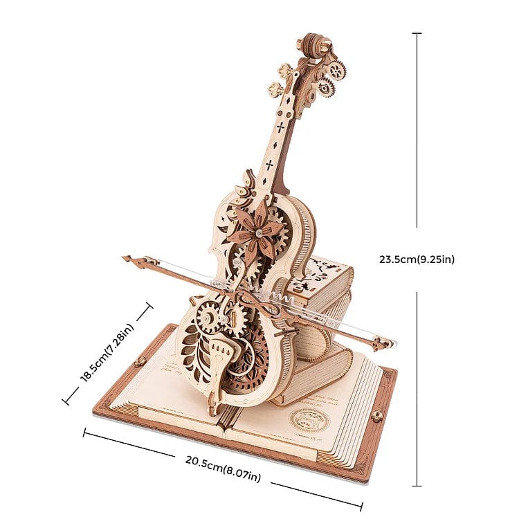 mon puzzle 3d  Puzzle 3D Bois Violoncelle Boîte Musicale