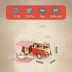 mon puzzle 3d  Puzzle 3D bois Voiture Van Vintage