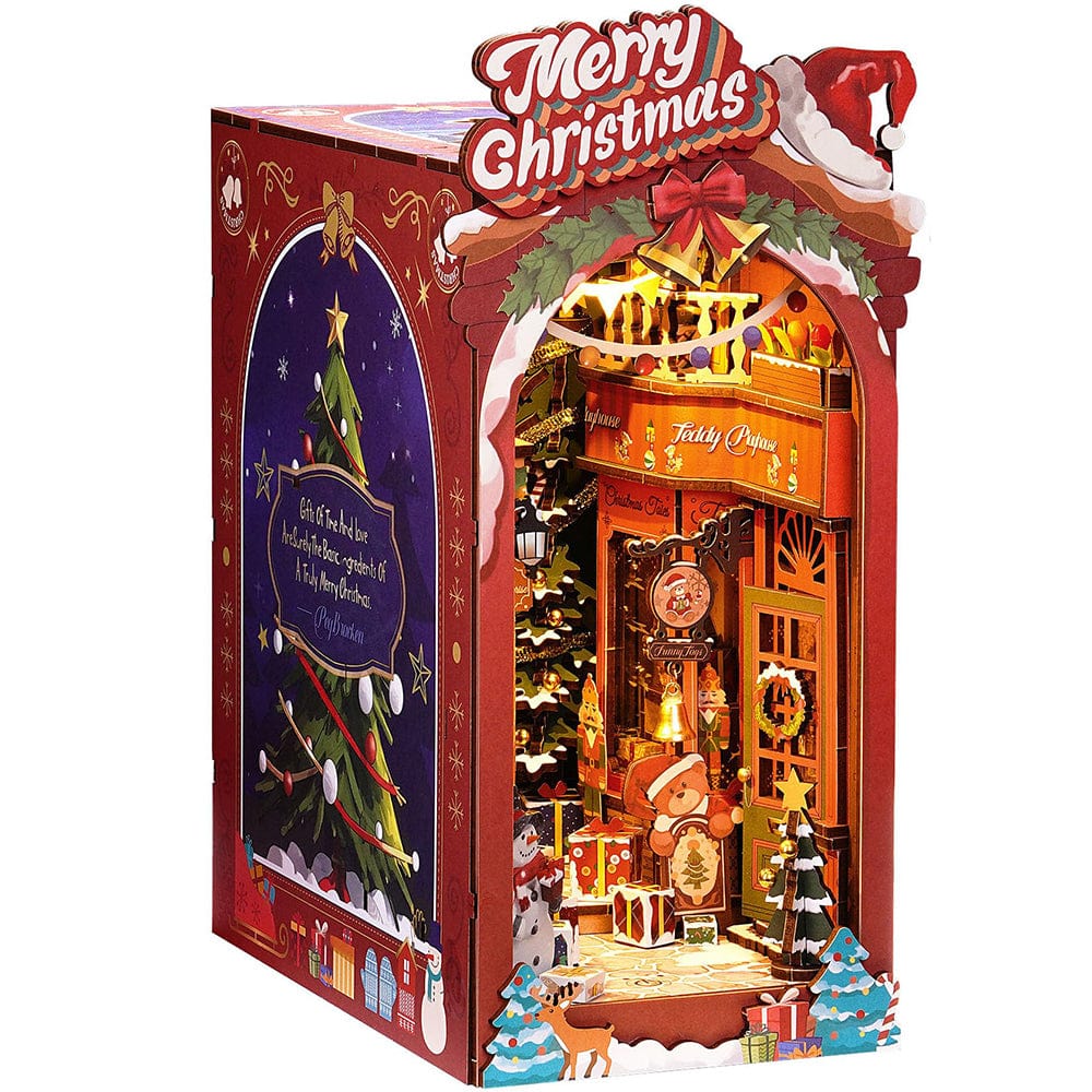 mon puzzle 3d  Puzzle 3D Book Nook Maison de Noël Lumineuse