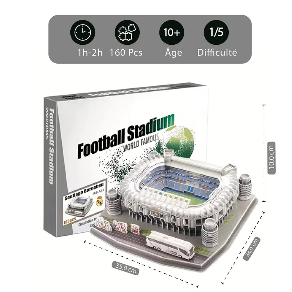 mon puzzle 3d  Puzzle 3D Foot – maquette Real Madrid