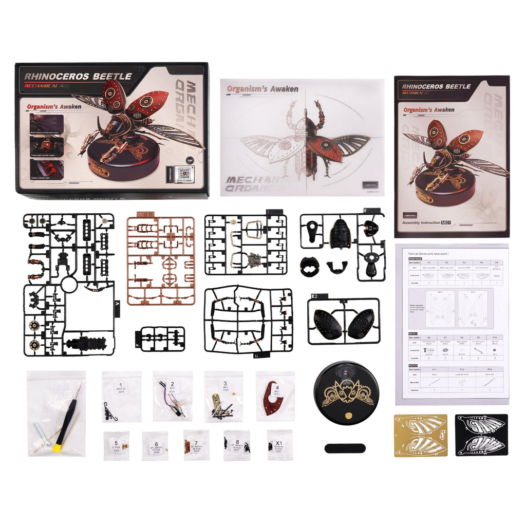 mon puzzle 3d  Puzzle 3D Insecte Mécanique Steampunk - 4 Créatures Articulées