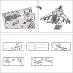 mon puzzle 3d  Puzzle 3D métal avion de chasse métal