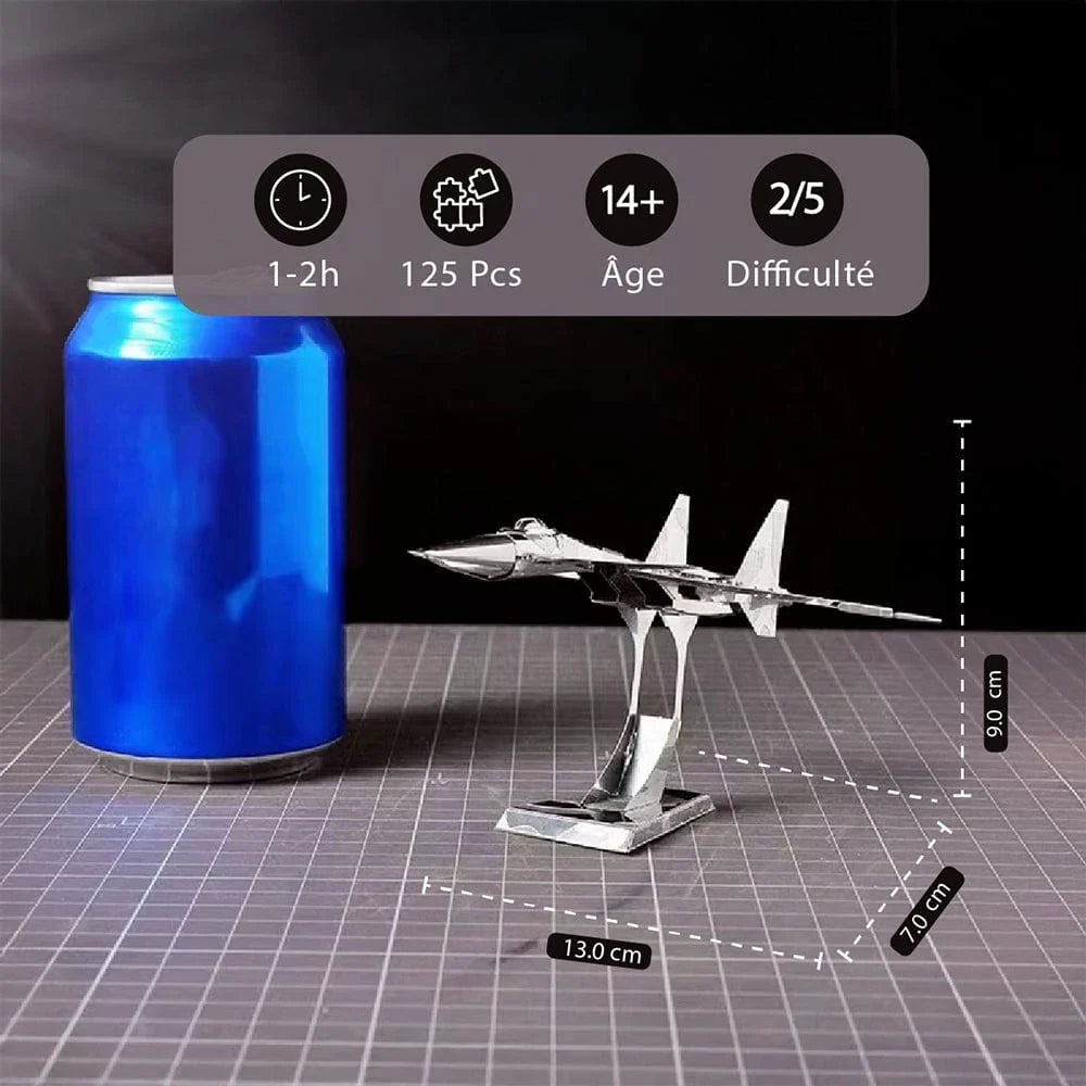 mon puzzle 3d  Puzzle 3D métal avion de chasse métal