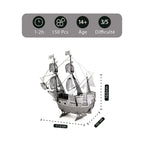 mon puzzle 3d  Puzzle 3D Métal bateau - galion ancien