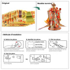 mon puzzle 3d  Puzzle 3D Métal Carrosse de Mariée Rouge