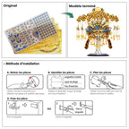 mon puzzle 3d  Puzzle 3D Métal Carrosse de Mariée Rouge