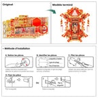 mon puzzle 3d  Puzzle 3D Métal Carrosse de Mariée Rouge