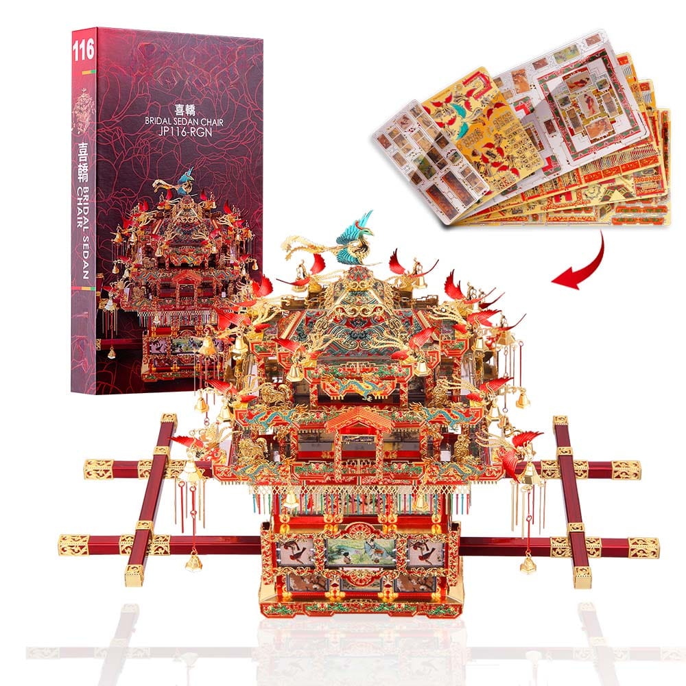 mon puzzle 3d  Puzzle 3D Métal Carrosse de Mariée Rouge