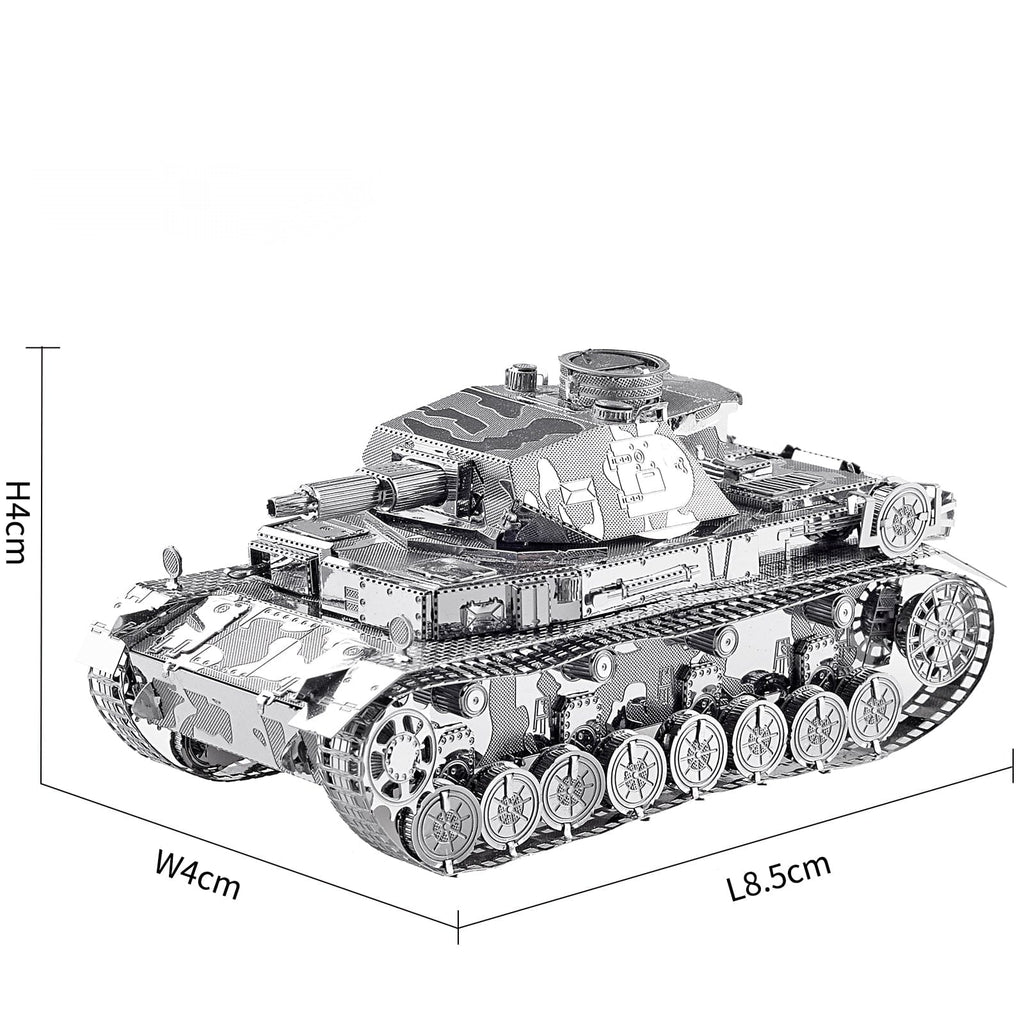 mon puzzle 3d  Puzzle 3D Métal char canon court gris