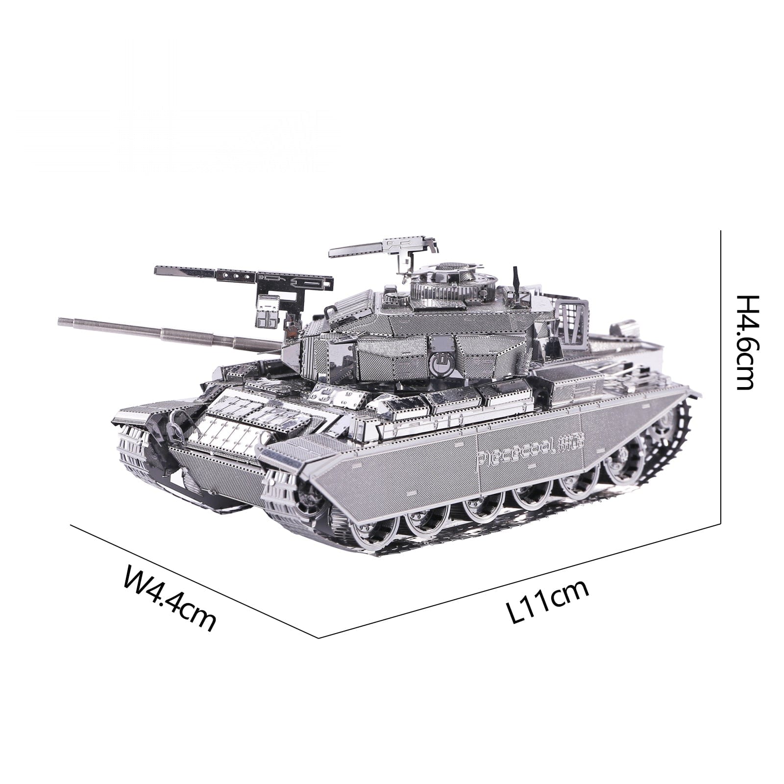 mon puzzle 3d  Puzzle 3D Métal char canon court gris