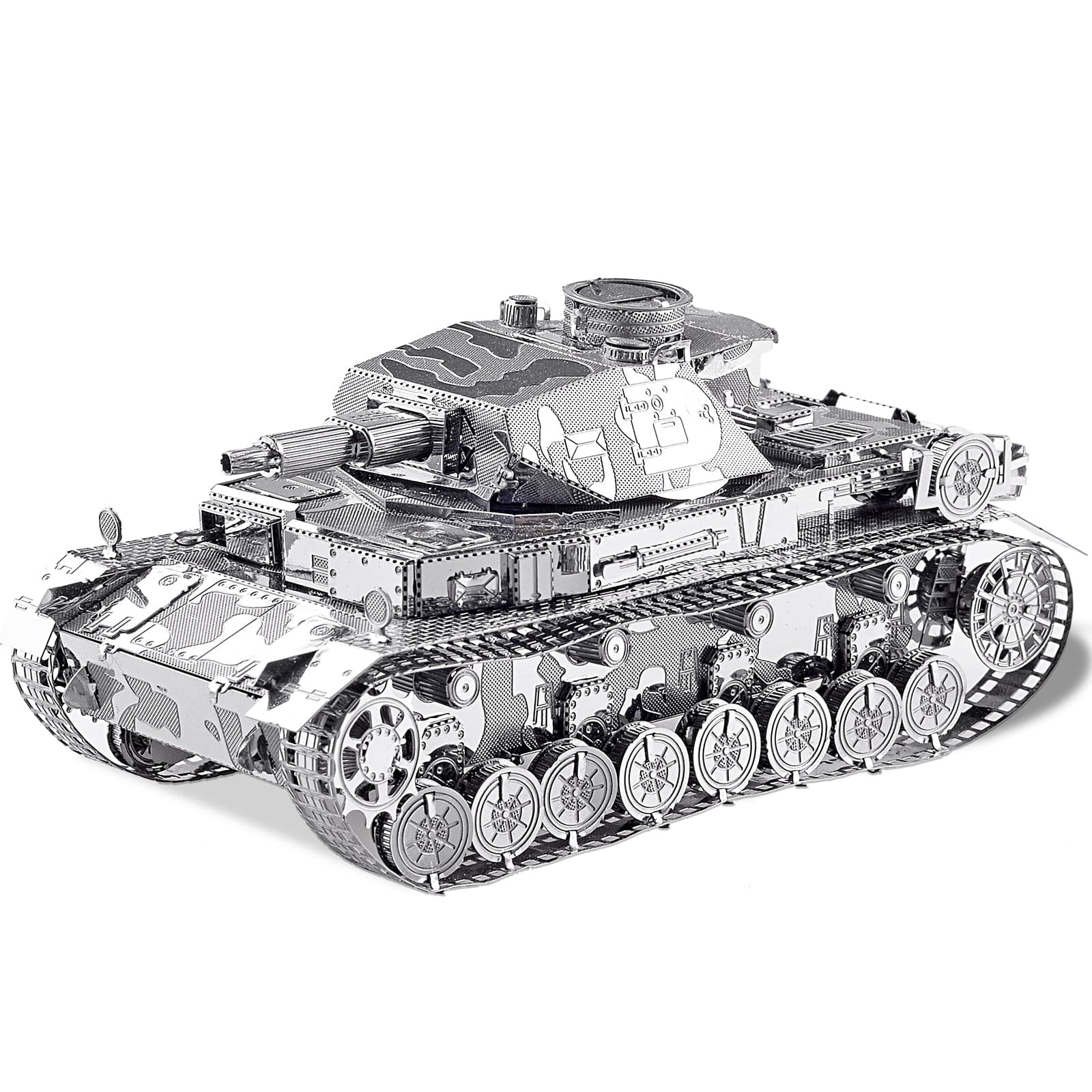 mon puzzle 3d  Char Panzer Puzzle 3D Métal char canon court gris