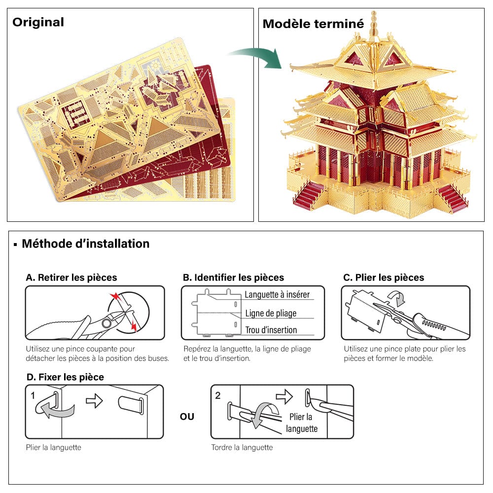 mon puzzle 3d  Puzzle 3D Métal Cité Interdite
