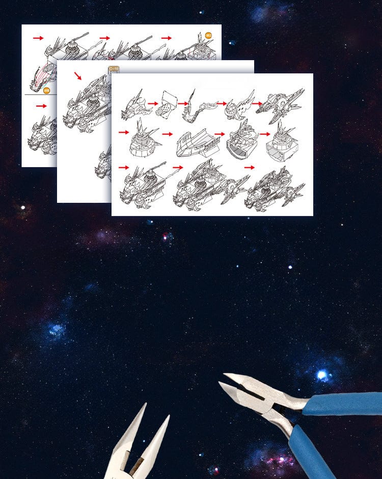 mon puzzle 3d  Puzzle 3D Métal Dragon Rouge Tempête