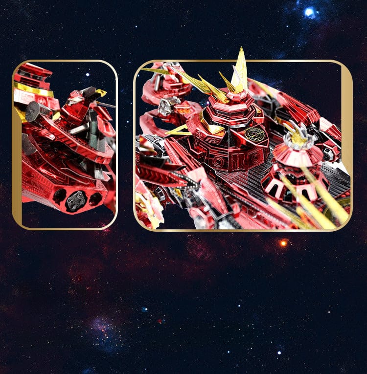 mon puzzle 3d  Puzzle 3D Métal Dragon Rouge Tempête